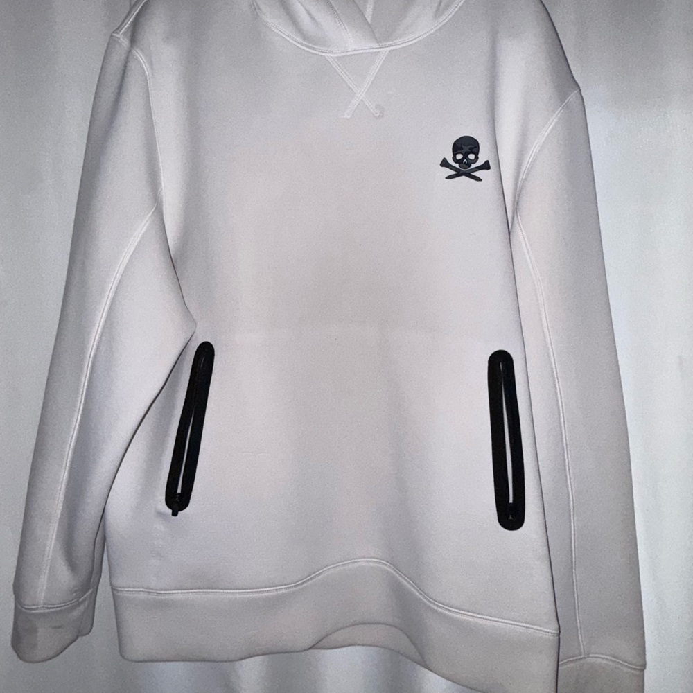 G/FORE White Hoodie with Black Accents